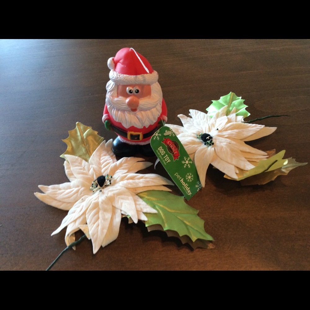 H🌲P🌲 12/6 NWT Pet Holiday Santa Squeaky Toy